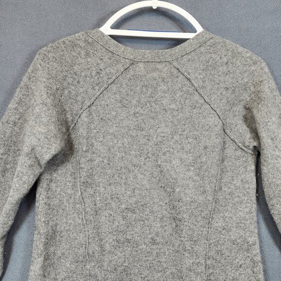 Max Studio Womens Cardigan Sweater Medium Grey 2 Ply Cashmere Pockets Classic - Picture 9 of 11